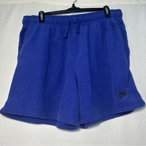 Nike Men's Royal Blue Fleece Shorts
